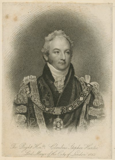 Le très honorable Claudius Stephen Hunter, Lord-maire de Londres - English School