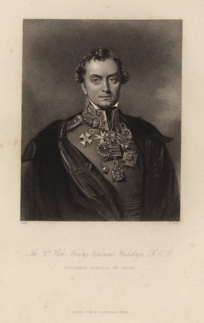 Le très honorable Henry Vicomte Hardinge - English School