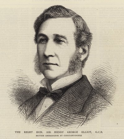 Le très honorable Sir Henry George Elliot, GCB (gravure) - English School