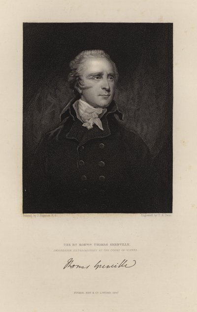 Le très honorable Thomas Grenville - English School