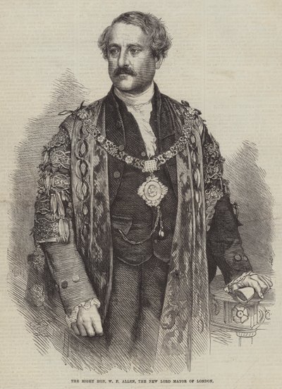 Le Très Honorable W F Allen, le Nouveau Lord Maire de Londres - English School