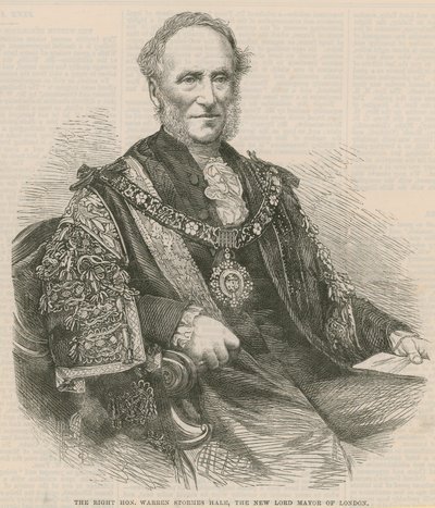 Le Très Honorable Warren Stormes Hales, le nouveau Lord Maire de Londres - English School