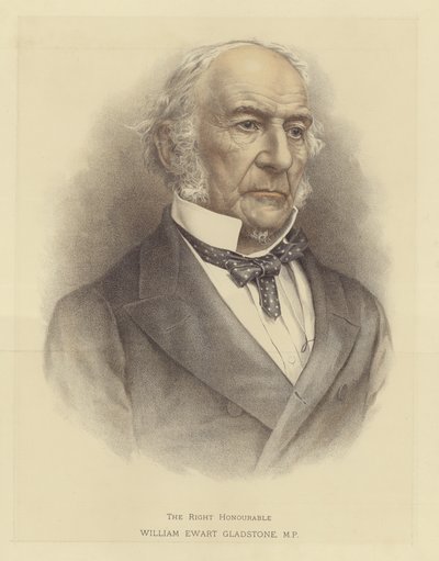 Le très honorable William Ewart Gladstone - English School
