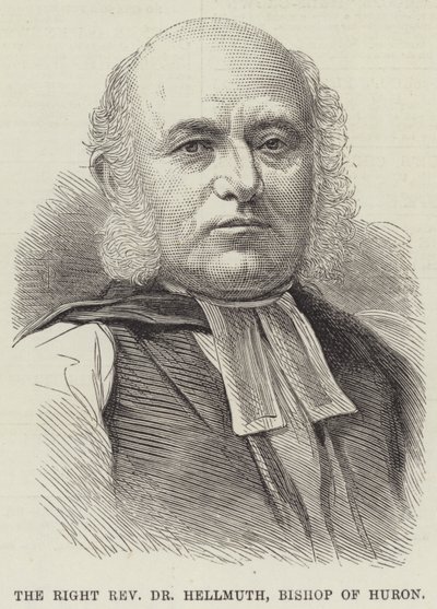 Le très révérend Dr Hellmuth, évêque de Huron (gravure) - English School