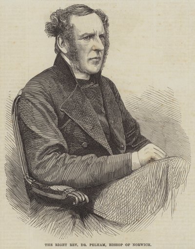 Le Très Révérend Dr Pelham, évêque de Norwich (gravure) - English School