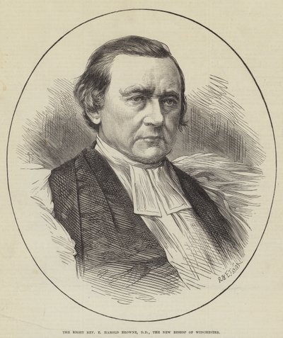 Le très révérend E Harold Browne, DD, le nouveau évêque de Winchester - English School