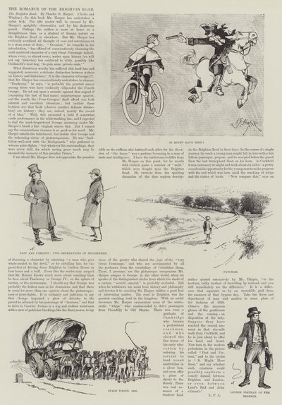 La romance de la route de Brighton (gravure) - English School