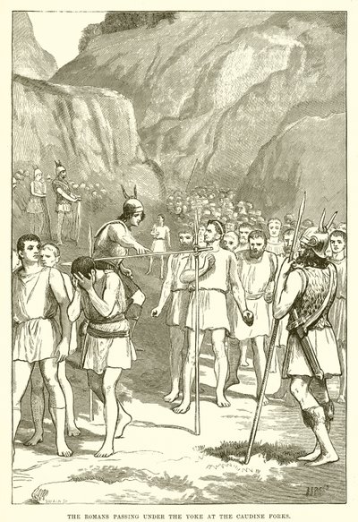 Les Romains passant sous le joug aux Fourches Caudines - English School