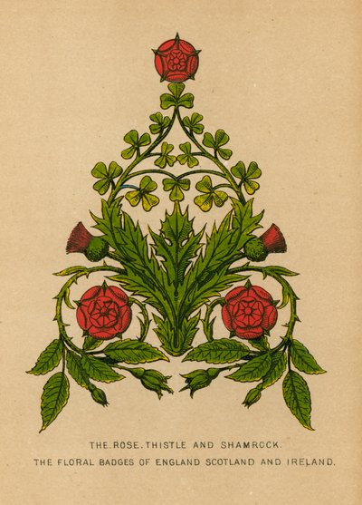 La rose, le chardon et le trèfle. Les emblèmes floraux de l