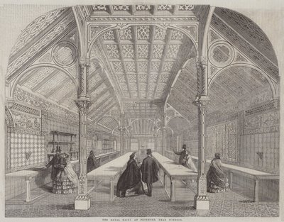 La laiterie royale à Frogmore, près de Windsor (gravure) - English School