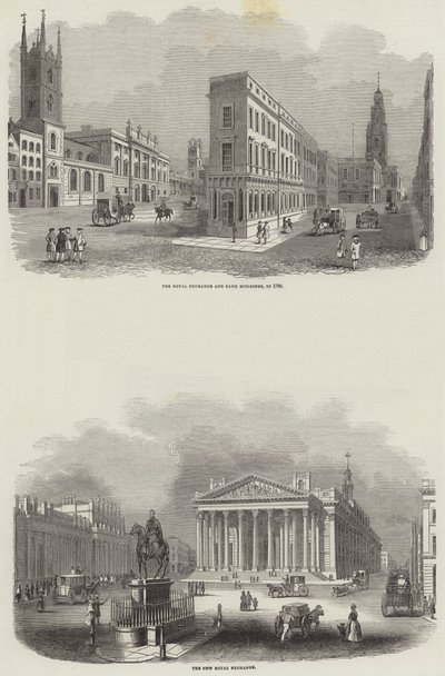 La Bourse royale (gravure) - English School
