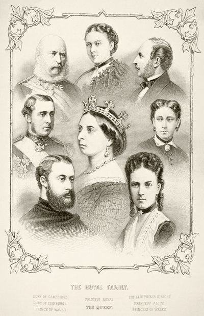 La famille royale de la reine Victoria, de 