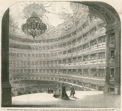 Le Royal Italian Opera House, Covent Garden, Londres - English School