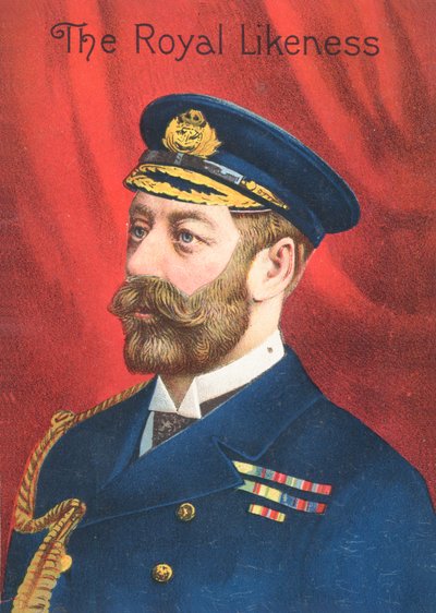 La ressemblance royale - Carte de vœux victorienne - English School