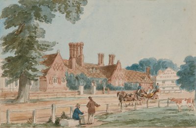 Les écuries royales, vers 1865 - English School