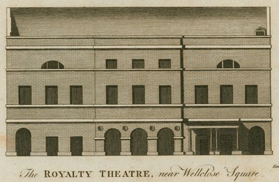 Théâtre Royalty, Well Street, Wellclose Square, Londres - English School