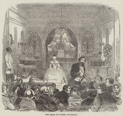 La salle de Robin, Piccadilly (gravure) - English School