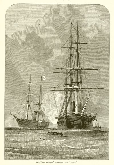 Le San Jacinto arrêtant le Trent - English School