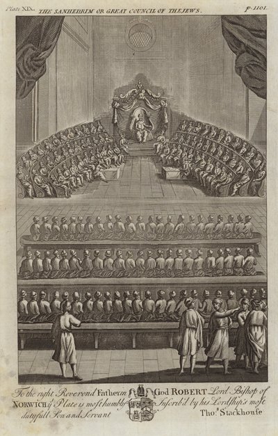 Le Sanhédrin ou Grand Conseil des Juifs - English School