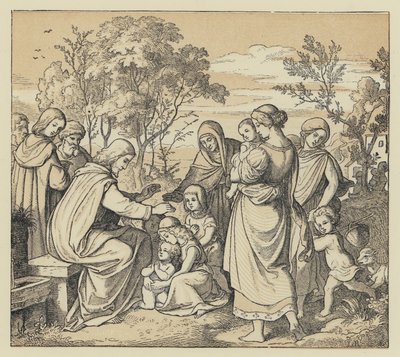 Le Sauveur bénissant les petits enfants - English School