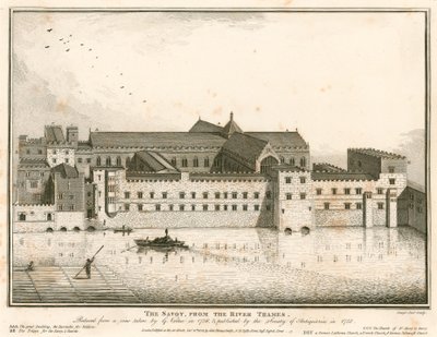Le Savoy, Londres, depuis la Tamise - English School