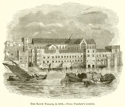 Le Palais de Savoy, en 1661 - English School