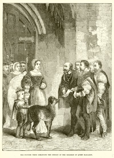 Les pairs écossais demandant la garde des enfants de la reine Margaret - English School