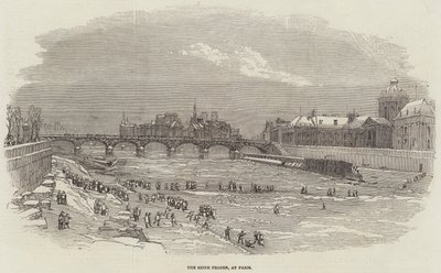 La Seine gelée, à Paris - English School
