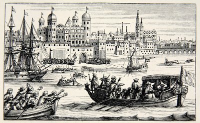 Les sept évêques allant à la Tour, avril 1688 - English School