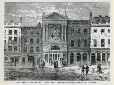 La galerie Shakespeare, Pall Mall, Londres - English School