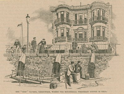 Le Ship Tavern, où se tient le Dîner Ministériel de Whitebait - English School