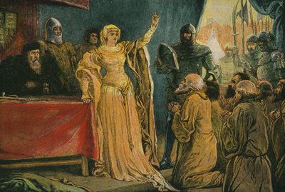 Le siège de Calais (lithographie couleur) - English School