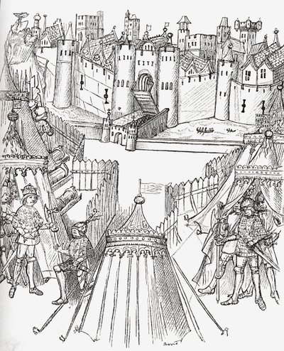 Le Siège de Rouen, France en 1418, de 