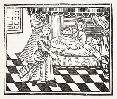 La signification des rêves, illustration de Chap-books du XVIIIe siècle par John Ashton, pub. 1882 - English School