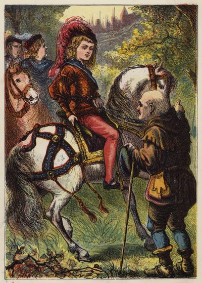 La Belle au bois dormant (lithographie en couleur) - English School