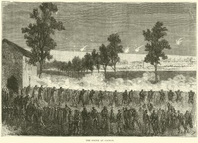 La Sortie à Cachan, octobre 1870 - English School