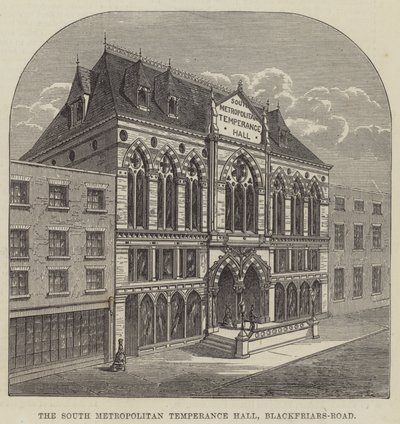 La salle de tempérance sud-métropolitaine, Blackfriars-Road - English School