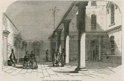 La South Sea House, Threadneedle Street, Londres - Le Quadrangle - English School