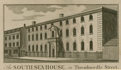 La South Sea House à Threadneedle Street, Londres - English School