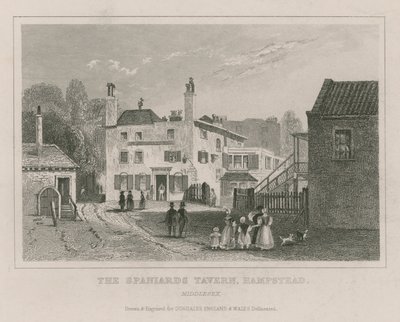 La taverne des Espagnols, Hampstead, Londres - English School