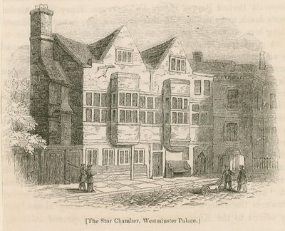 La Chambre Étoilée, palais de Westminster, Londres - English School