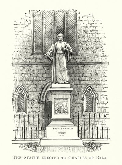La Statue érigée à Charles de Bala (gravure) - English School