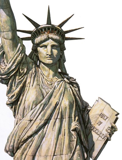 La Statue de la Liberté sur l
