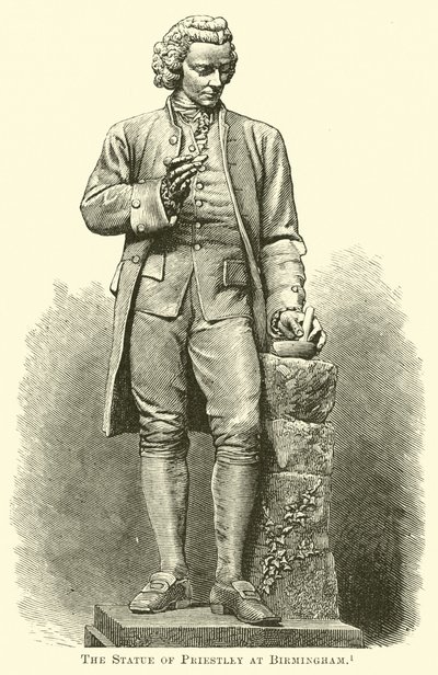 La statue de Priestley à Birmingham - English School