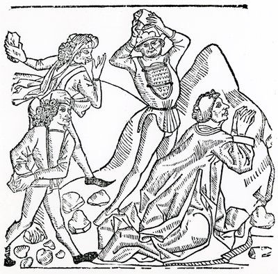 La lapidation de Saint Étienne - English School