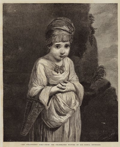 La Fille aux fraises (gravure) - English School