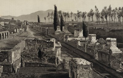 La rue des Tombeaux, Pompéi - English School