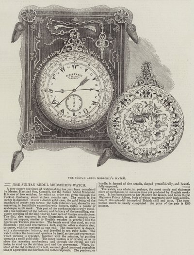 La montre du sultan Abdul Medschid (gravure) - English School