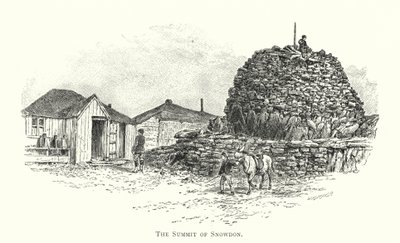 Le Sommet de Snowdon (gravure) - English School