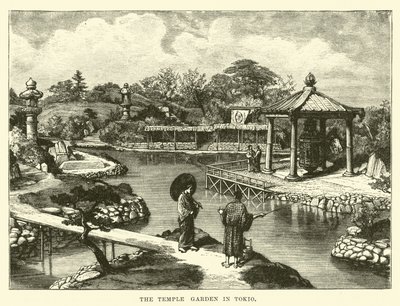 Le jardin du temple à Tokyo - English School